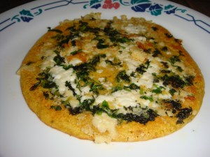 Besan Dosa with cheese 1