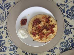Utthapam onion tomato